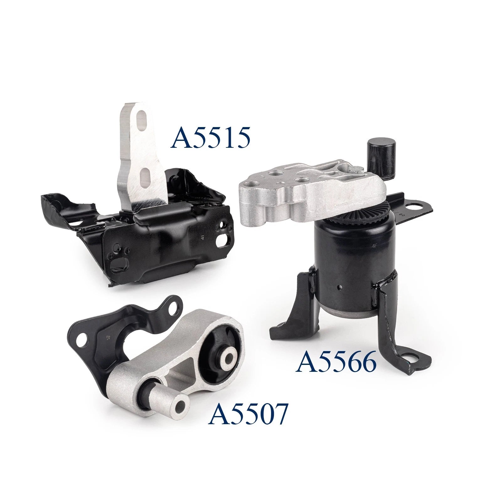 Engine mount set compatible with Ford 11-19 Fiesta l4 1.6l 6B93BC-57