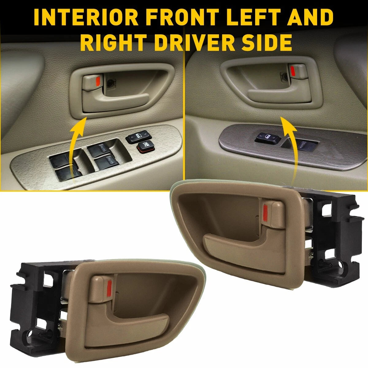 Interior Door Handle Fit Toyota Sequoia 2001-2007 Front / Rear Right / Left Set 6B93BC-57