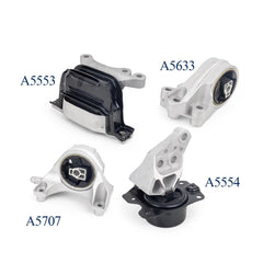 Engine Mount Set compatible with GMC Chevrolet 2010-2017 Terrain Equinox V6 6B93BC-57