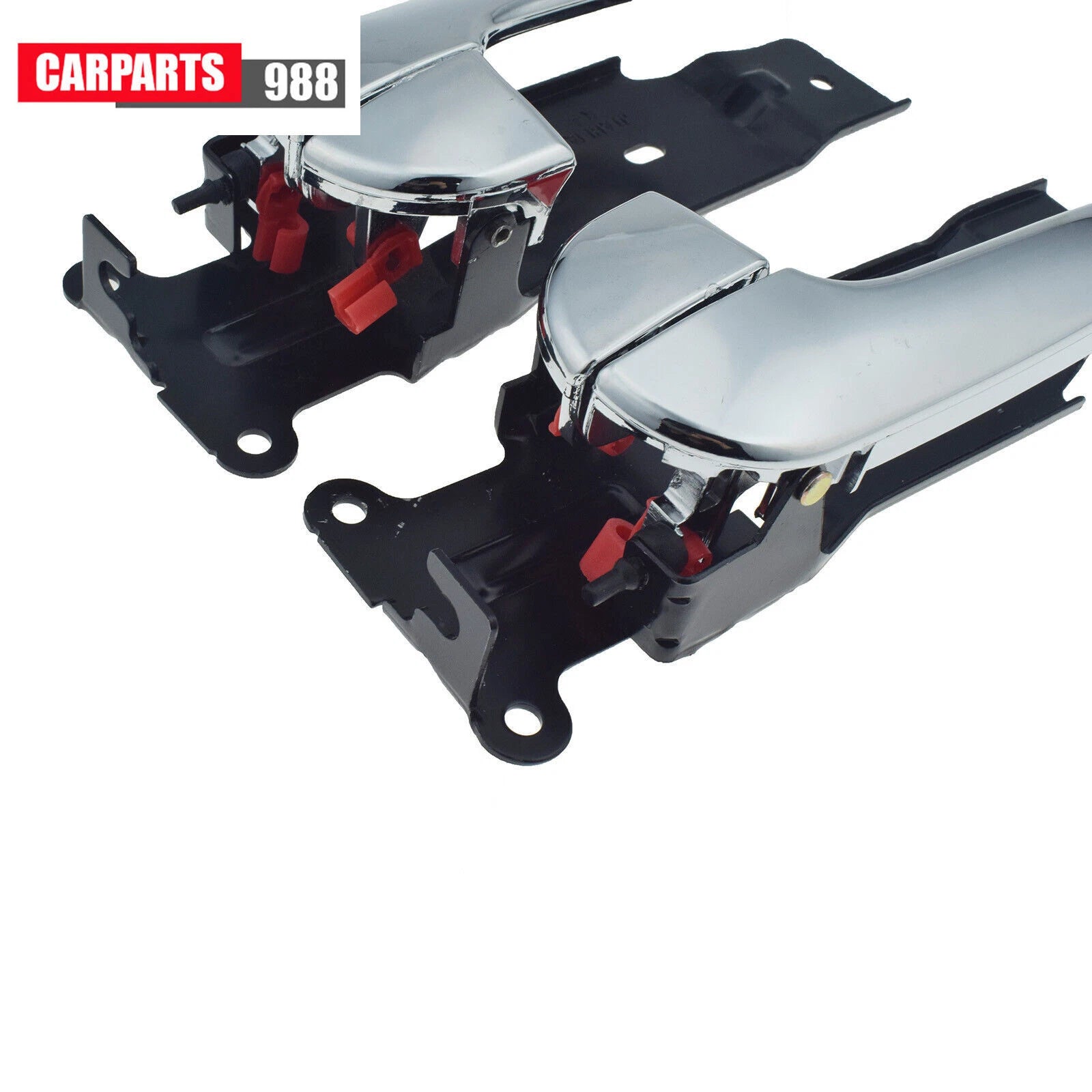 Pair Front Inside Door Handle Chrome For 02-05 Kia Sedona 0K53B59330 0K53B58330 6B93BC-57