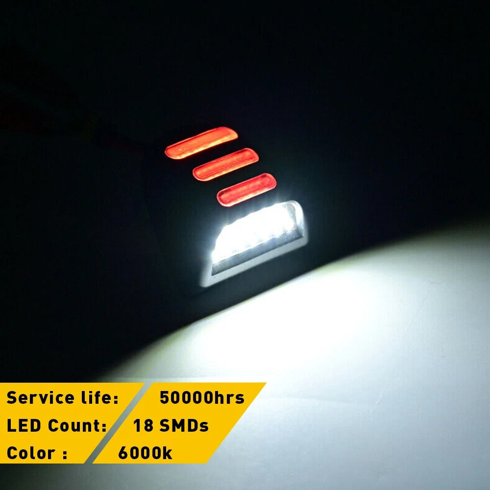 2PCS RED TUBE LED LICENSE PLATE LIGHTS FOR CHEVY SILVERADO GMC SIERRA 1500 2500 6B93BC-57