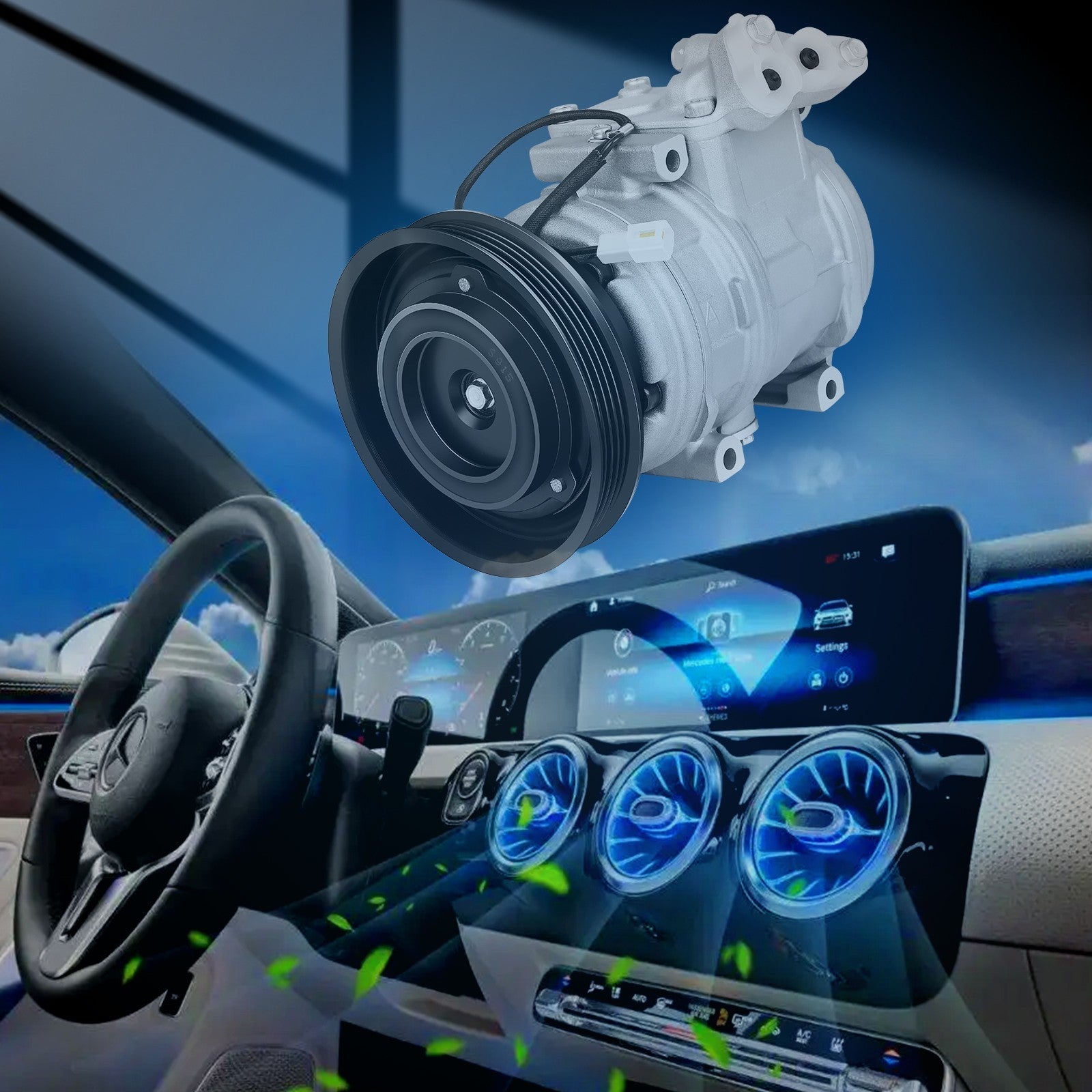 ECCPP AC Compressor 1987-1999 2001 For Toyota Camry For Solara 1999-2000 2001 ECCPP