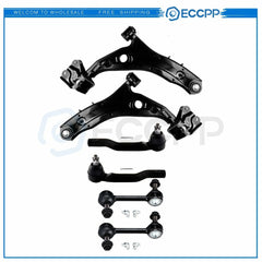 ECCPP 6pcs Complete Control Arm Front Suspension Kit For 2007-2014 Ford Lincoln