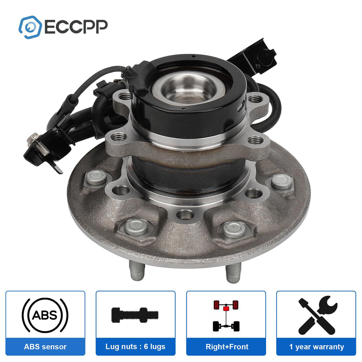 1Pc Wheel Hub Bearing Front Right RWD For Chevy Colorado ZQ8 Chassis 2004-2008 6B93BC-57
