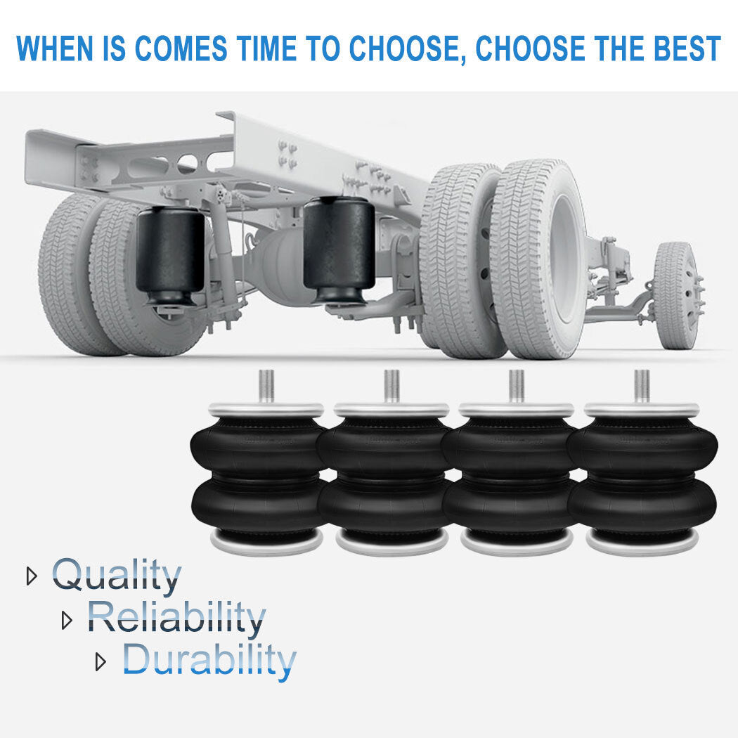 4Pcs W21-760-6401 Air Suspension Bag Spring For Ride Rite 2299 2550 6B93BC-57