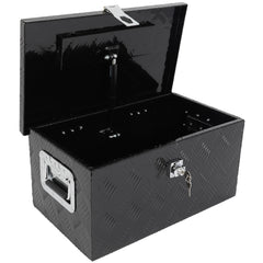 20"x12"x9.5" Aluminum Storage Tool Box For Truck Home Garage w/1x Lift Air Rod