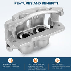 Front Rear Brake Calipers 4Pcs  Zinc For 2003-2006 Cadillac Escalade Esv 6B93BC-57