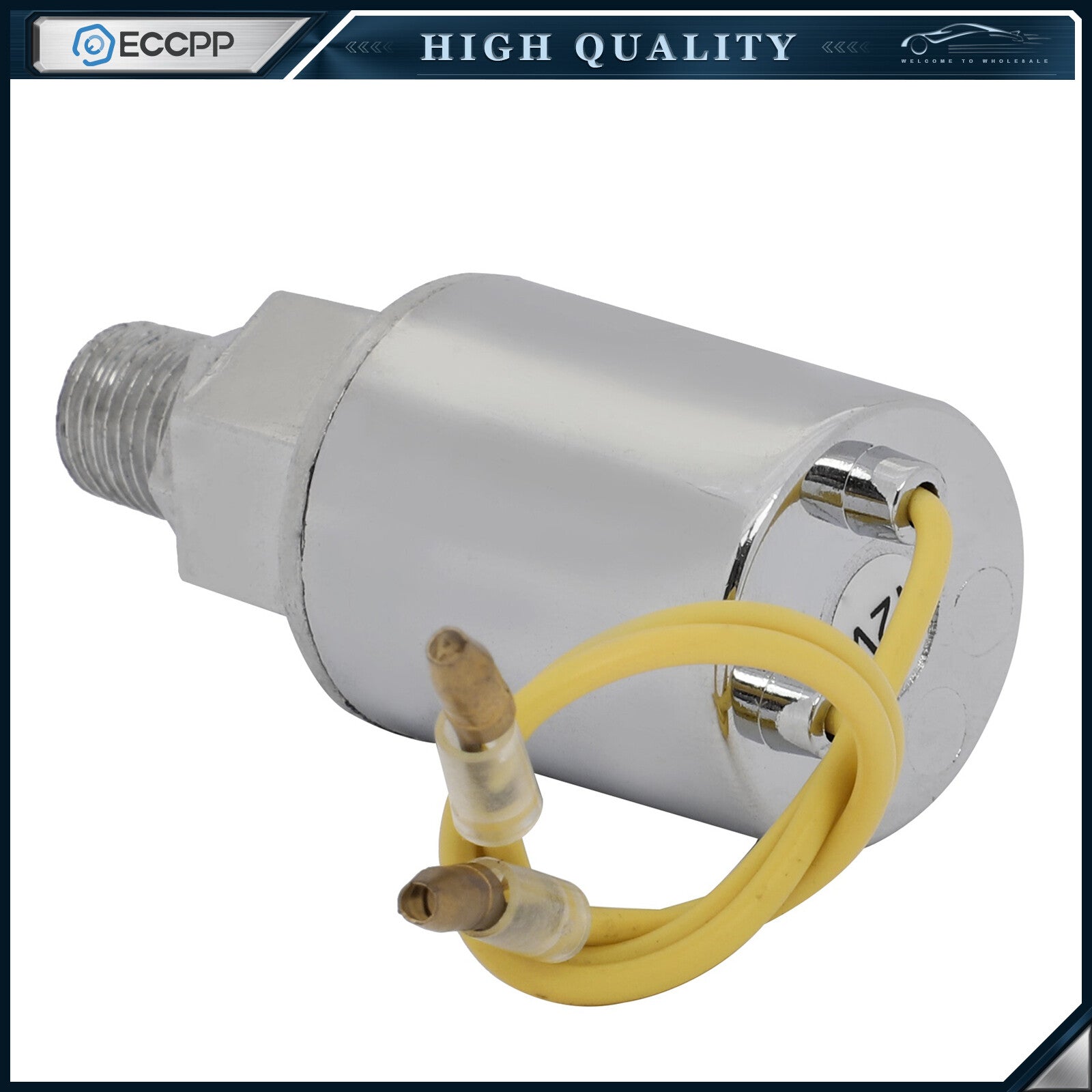 12V 150 PSI Chorme Solenoid Valve For Train Horn Air Tank Compressor ?" Air Tube 6B93BC-57