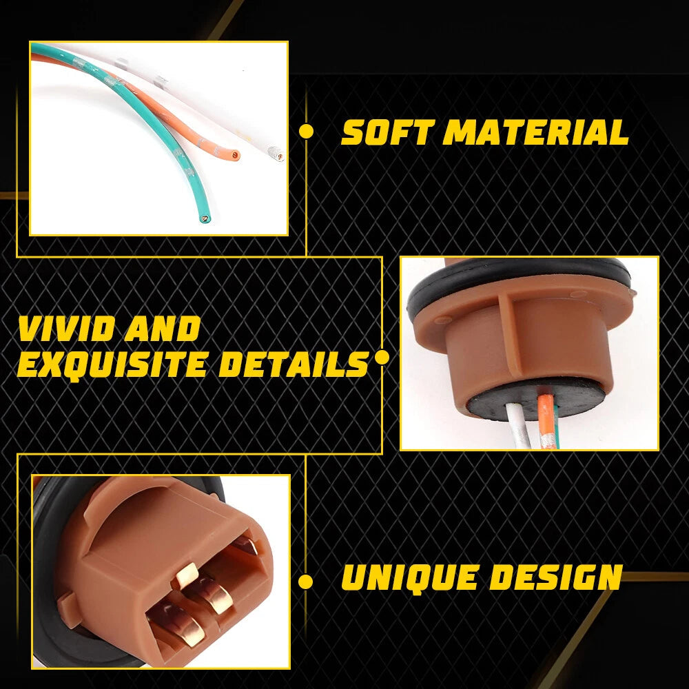 Flosser Pigtail Wire 2644 Female Socket 7443 Two Harness Front Turn Signal Lamp 6B93BC-57