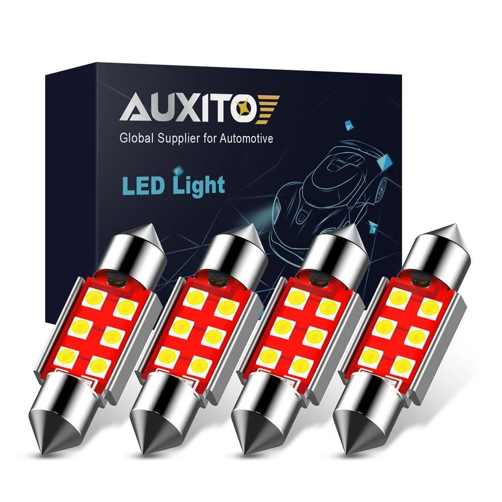 LED Interior Lights 4x AUXITO 36MM Canbus Festoon LED Dome Map Bulb DE3423 EOA AUXITO