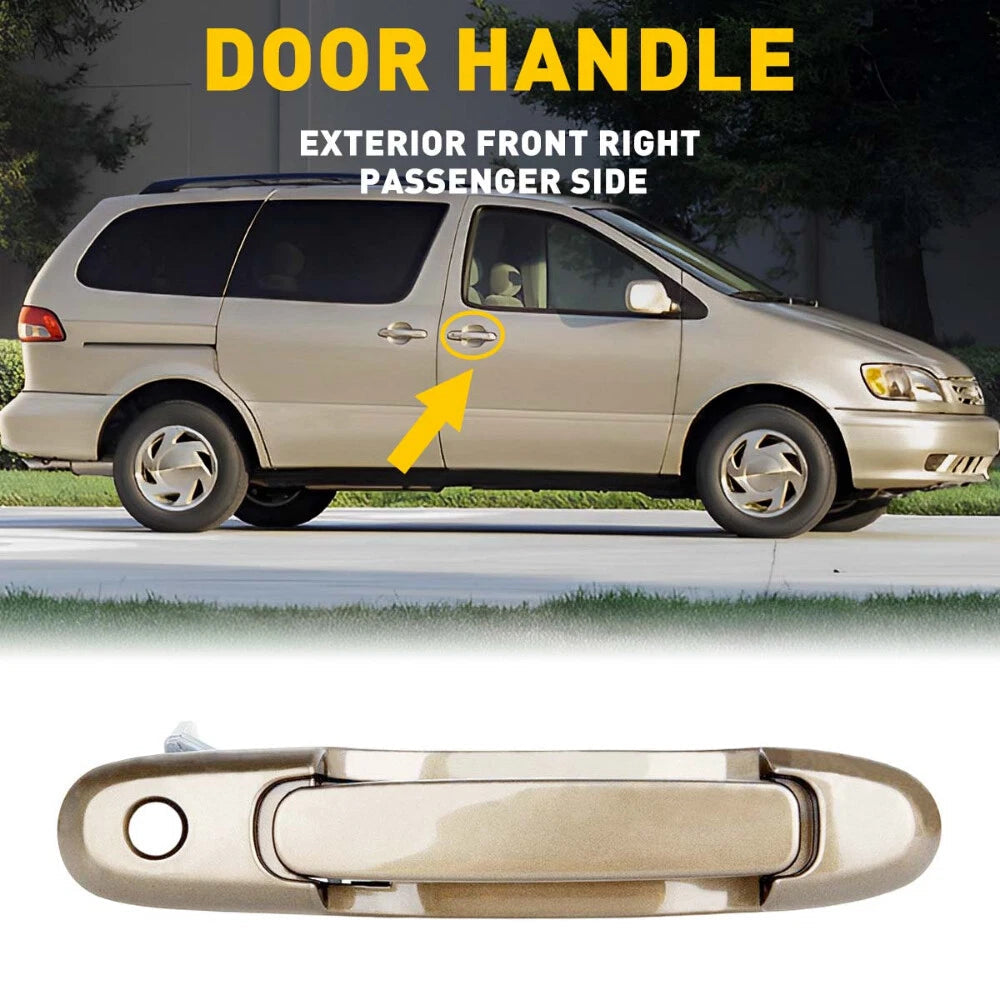 Door Handle Exterior Front Right Passenger For Side 98-03 Toyota Sienna Beige EA 6B93BC-57