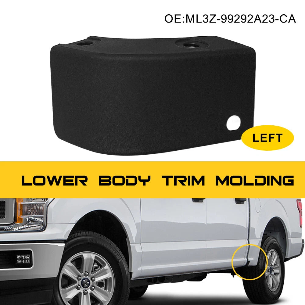 FOR 21 thru 23 F-150 OEM LH/RH Side Stone Rock Guard Rear Trim Molding Kit EOA 6B93BC-57