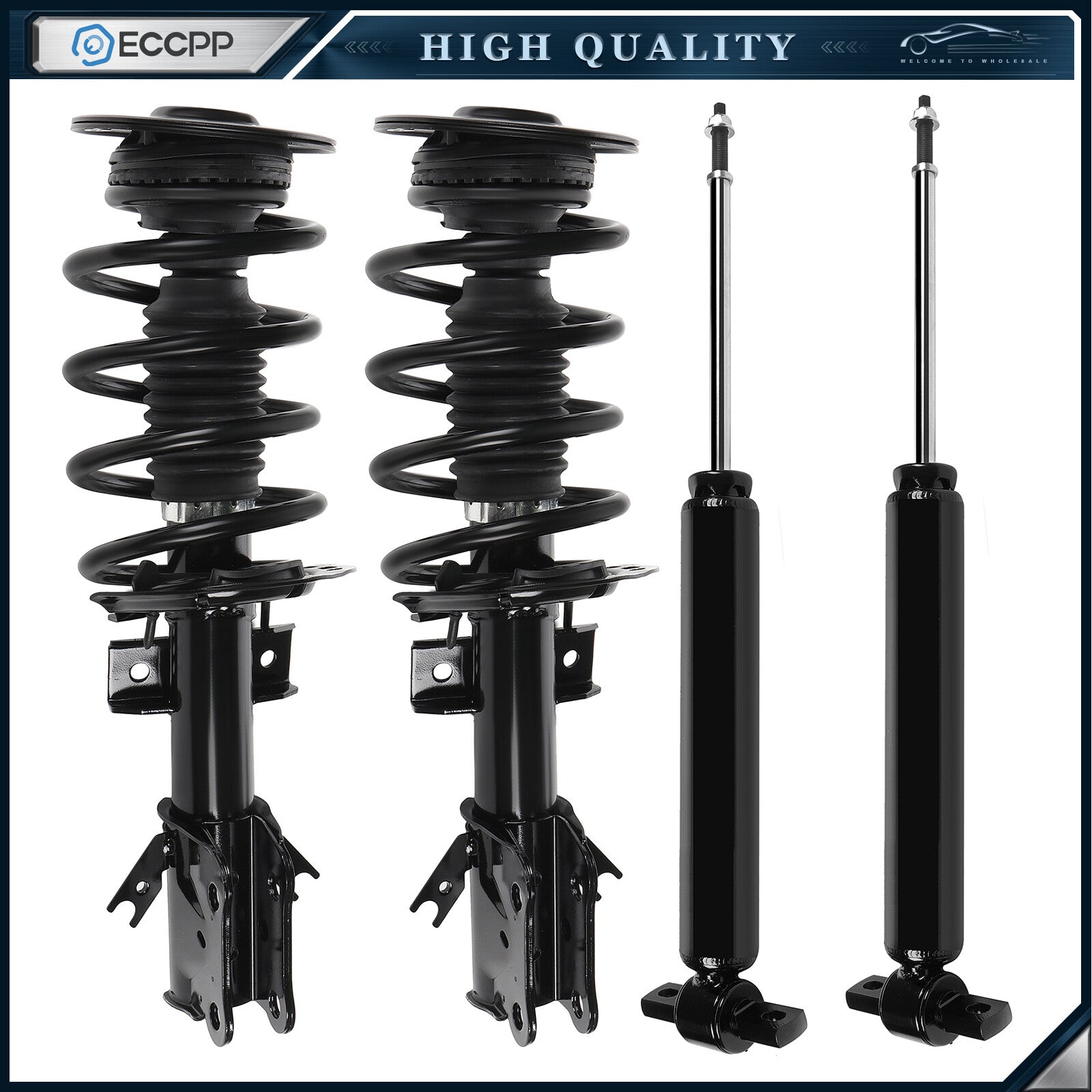 For 2013-20 Ford Fusion 4PCS Quick Install Complete Strut Spring Shock Absorber 6B93BC-57