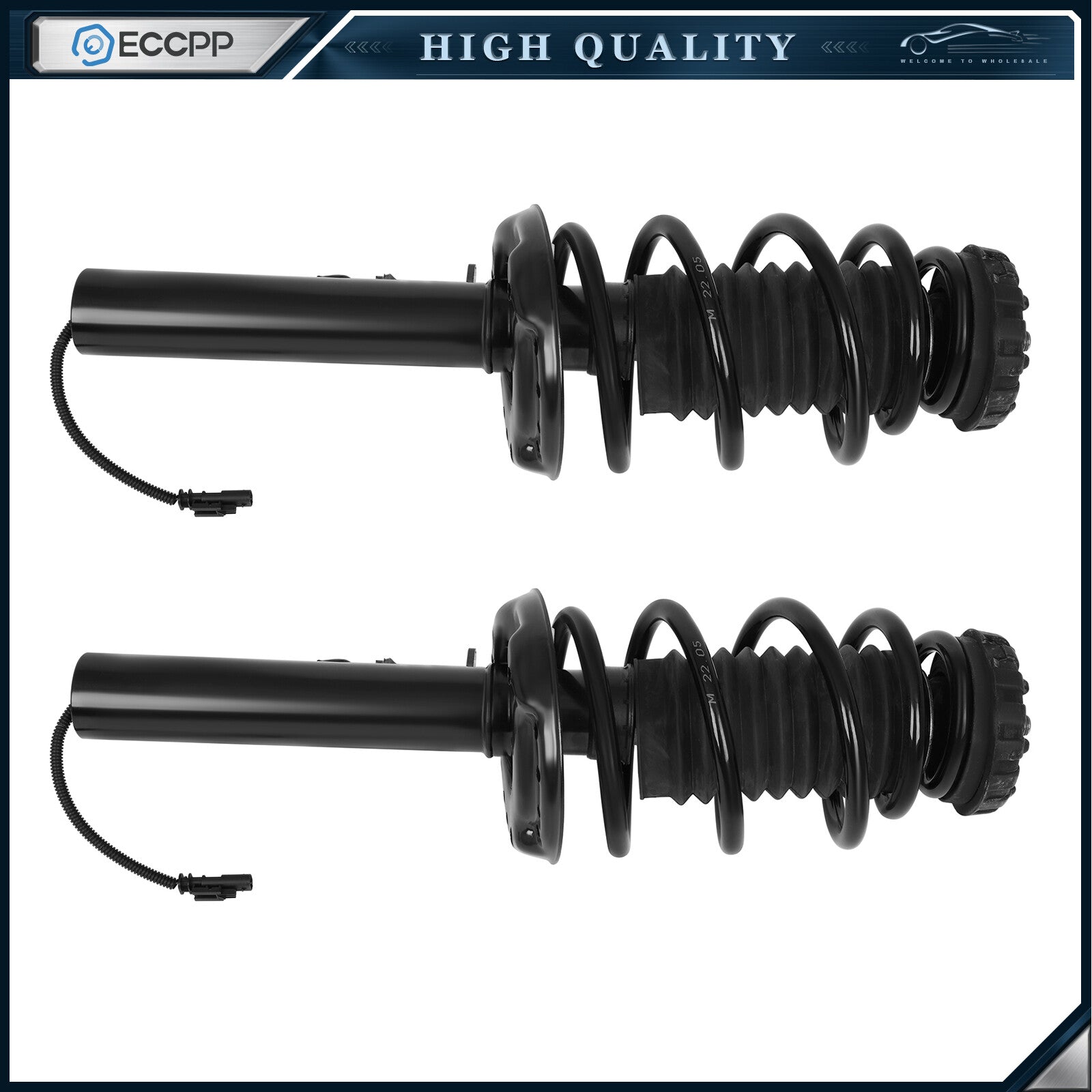 Pair Front Air Suspension Shock Strut Assys 15815523 For 2013-2019 Cadillac XTS 6B93BC-57