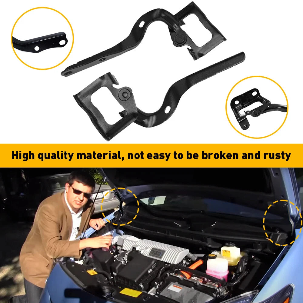 Set of 2 Hood Hinges Driver & Passenger Side LH RH for Toyota Prius C Pair 6B93BC-57