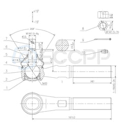 12pcs For 1995-97 Dodge Ram 1500 2500 4WD Front Ball Joints Tie Rods Suspension KOEEP