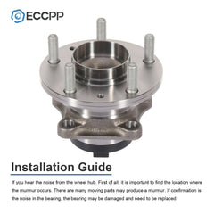 2 Pcs Rear Wheel Hub Bearings Assembly FWD For 2007 2008-2014 Mazda CX-9 3.7L 6B93BC-57