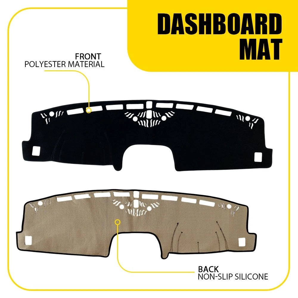 For 2022 2023 2024 2025 Ford Maverick Dash Cover Mat Dashboard Pad Black Car EOA 6B93BC-57