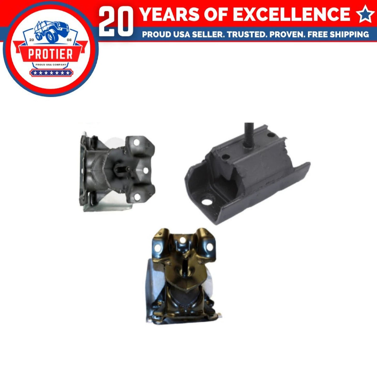 Motor & Trans Mount 3PCS Compatible for Silverado 1500/ Tahoe/ Sierra 1500/ 6B93BC-57