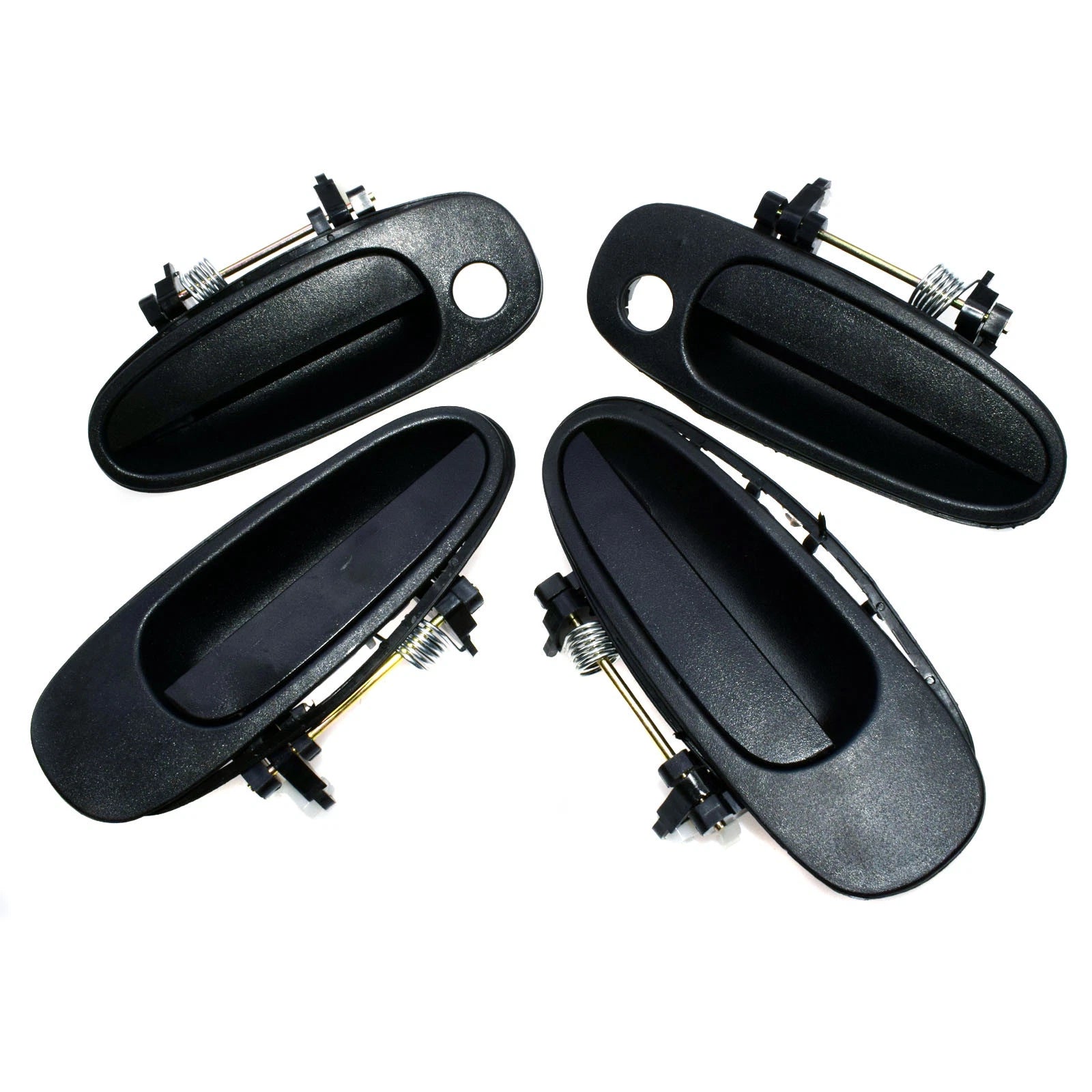 Black Outside Door Handle Front Rear Left Right For 1993-1997 Toyota Corolla 6B93BC-57