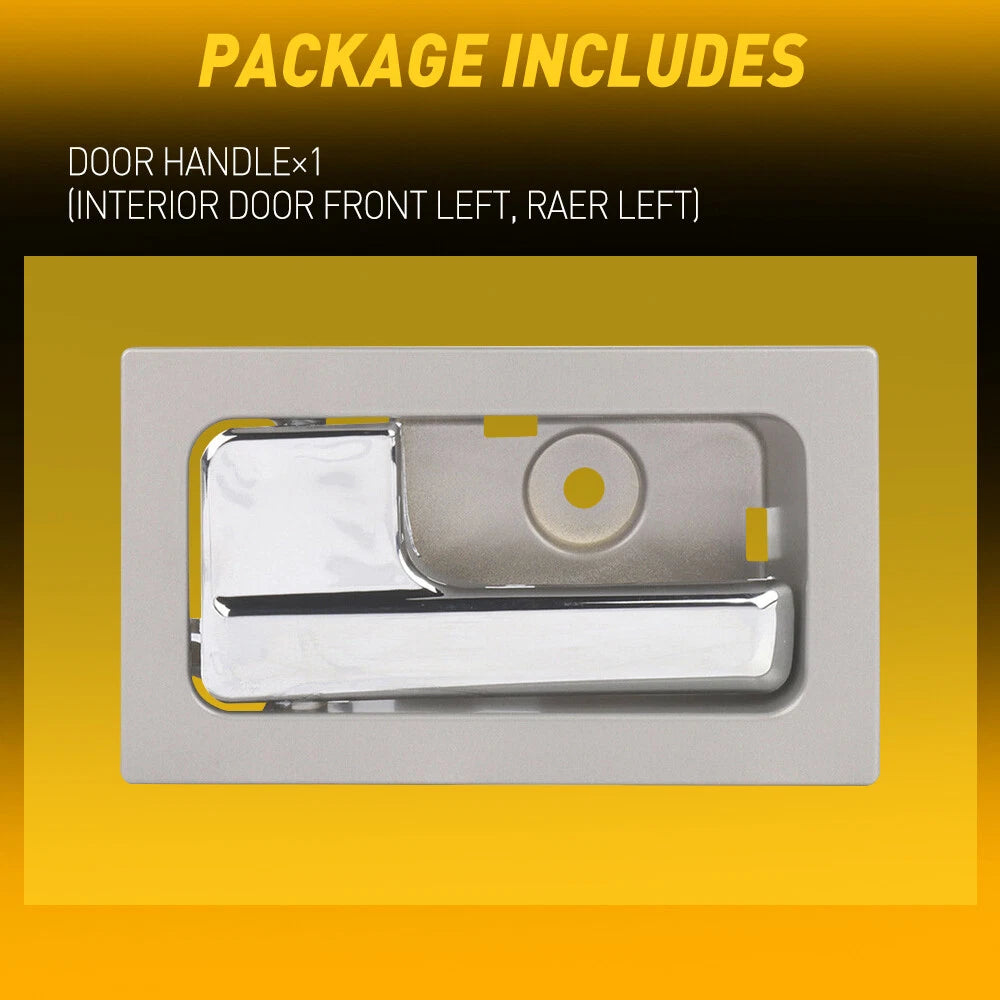 Interior Door Handle For Ford 2009-2014 F-150 Power Lock Driver Side Silver EOA 6B93BC-57