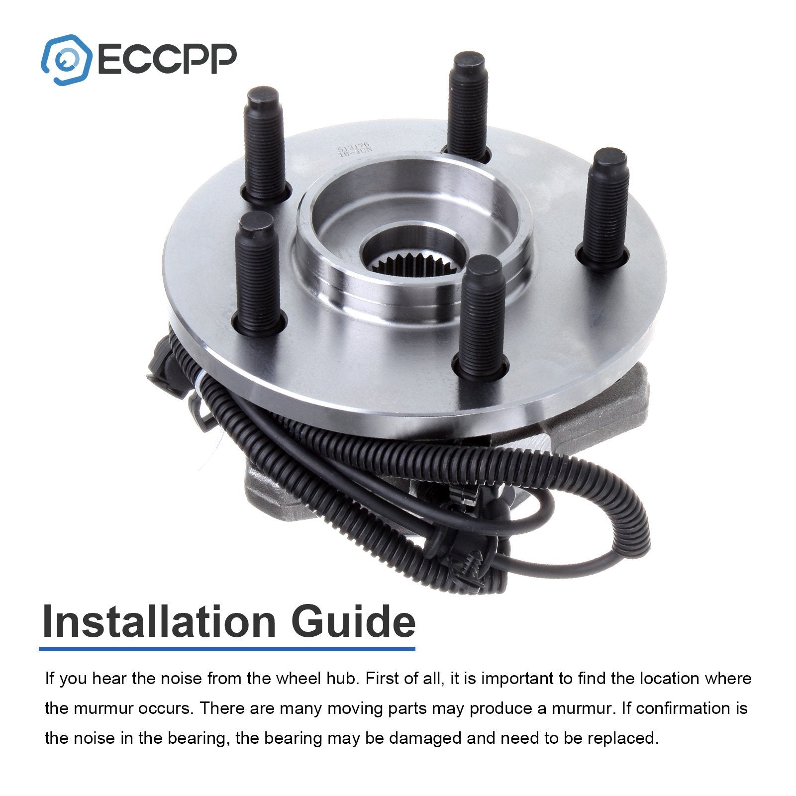 1Pc Front Left Wheel Hub Bearing Assembly For Jeep Liberty 2002-2006 2007 w/ ABS 6B93BC-57