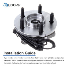 1Pc Front Left Wheel Hub Bearing Assembly For Jeep Liberty 2002-2006 2007 w/ ABS 6B93BC-57