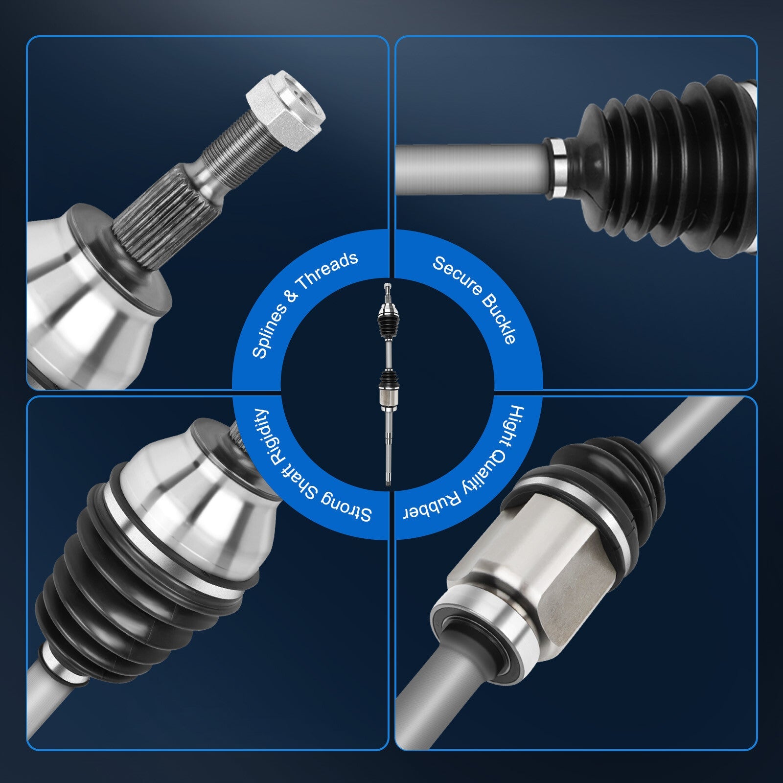 2* For Ford Escape 2015-2016 2.5L Sport Utility Front Left & Right AWD CV Axles 6B93BC-57