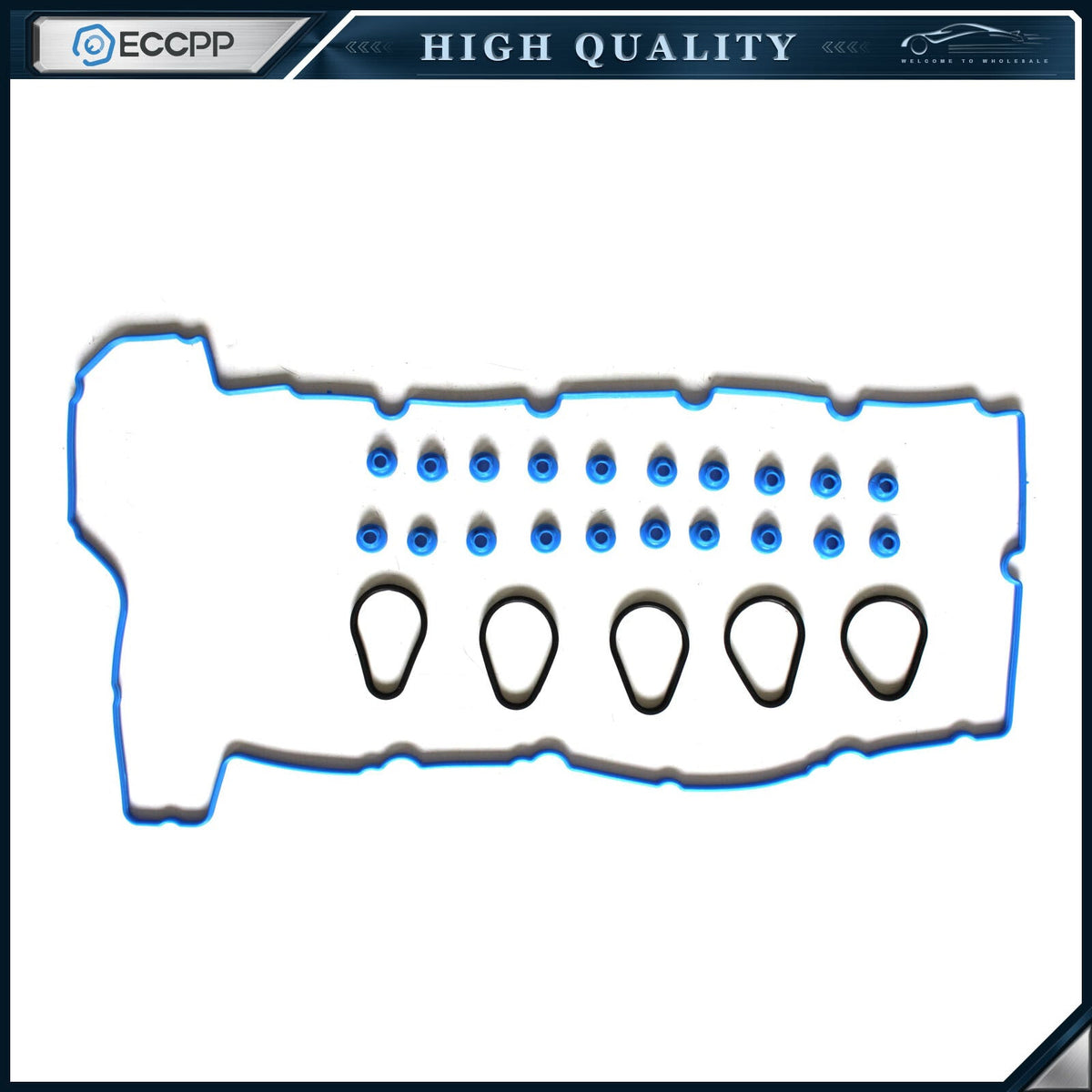 ECCPP Engine Valve Cover Gasket For 07-12 GMC Hummer Isuzu Chevrolet 3.7L DOHC ECCPP