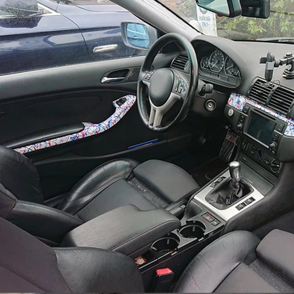 PU Leather Armrest Center Console Lid Cover For BMW E46 3 Series 1999-2005 EOA 6B93BC-57