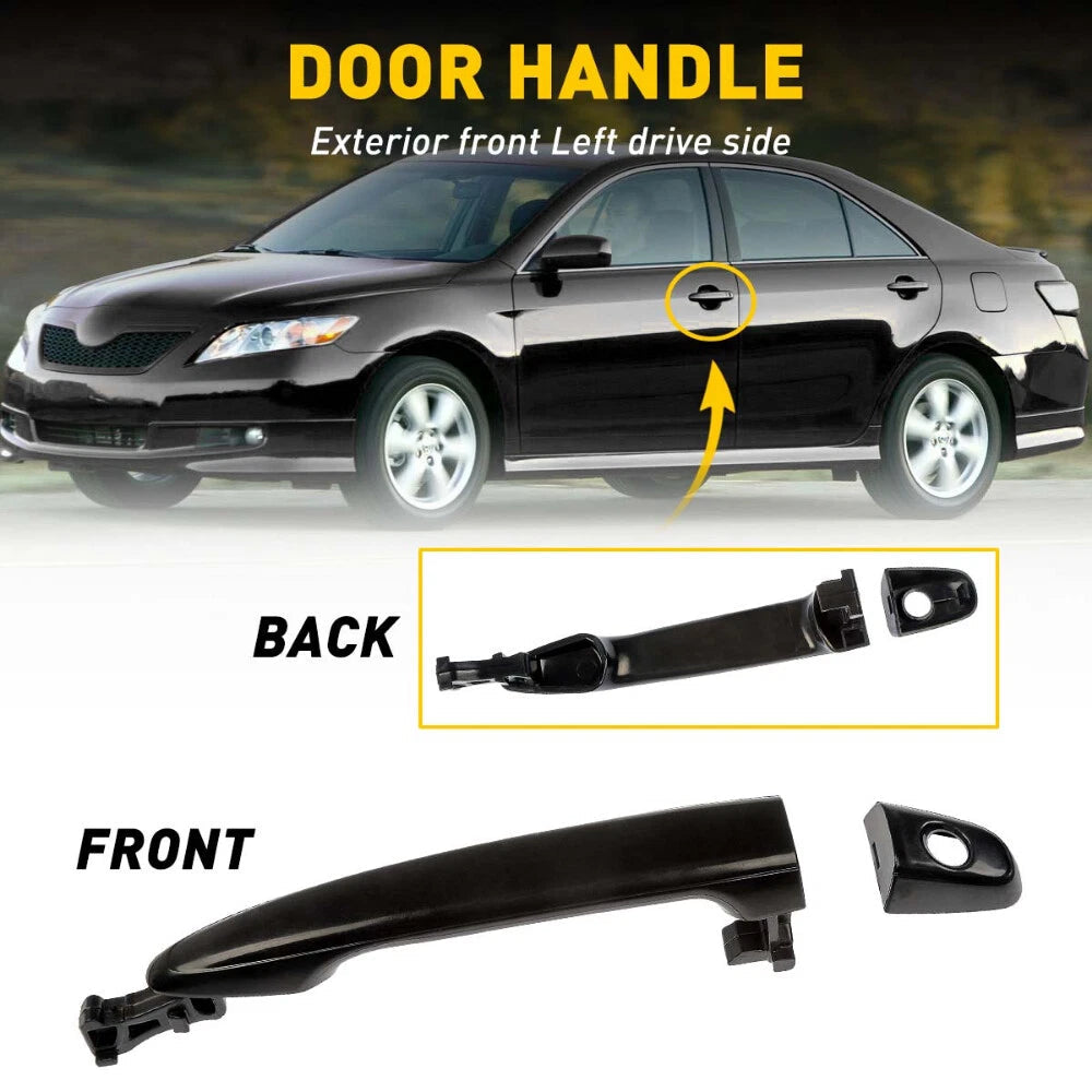 Front Exterior Outside Black Door Handle LH Driver For 2007-11 Toyota Camry EOA 6B93BC-57