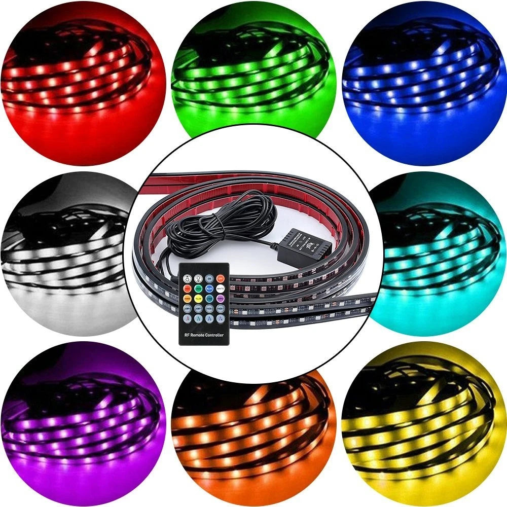 36"/48" LED RGB Strip Under Car Tube Underglow Underbody System Neon Light EOA 6B93BC-57