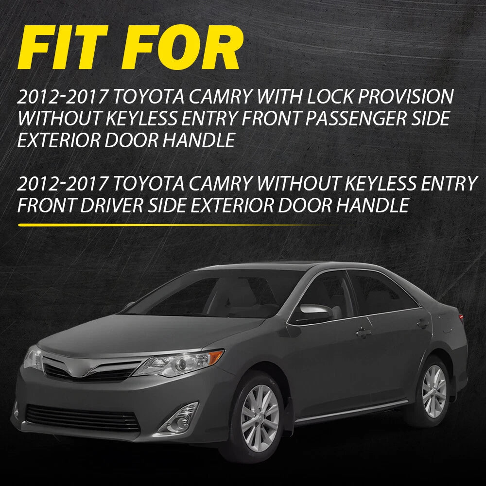 Set Of 4 Outside Door Handle 1G3 Magnetic Gray Metallic For 2012-17 Toyota Camry 6B93BC-57