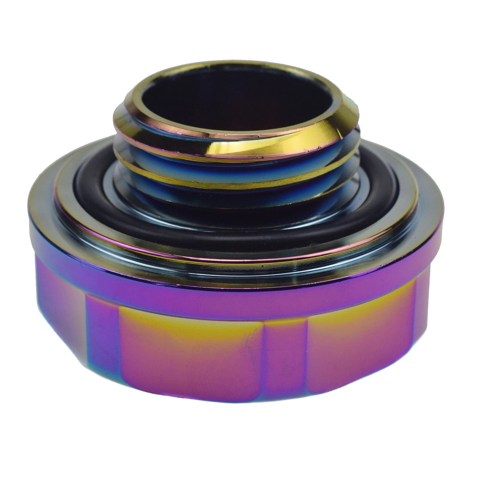 Aluminum Neo Chrome Oil Cap Fuel Filler Tank Cover for Honda Civic Fit 6B93BC-57