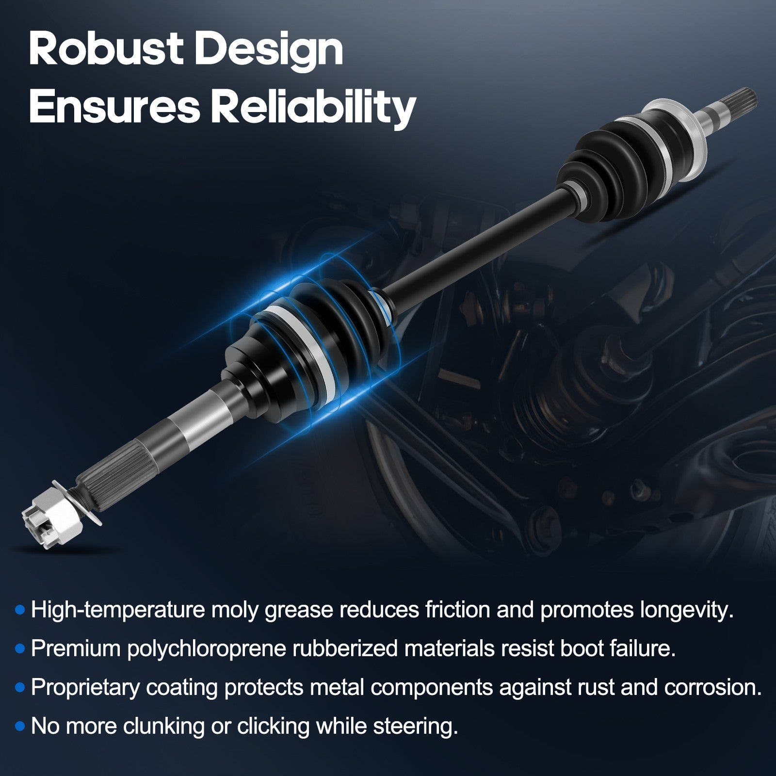 ECCPP CV Joint Axle Fits Kawasaki Mule 3010 2006-2008 Front Left/Right ECCPP