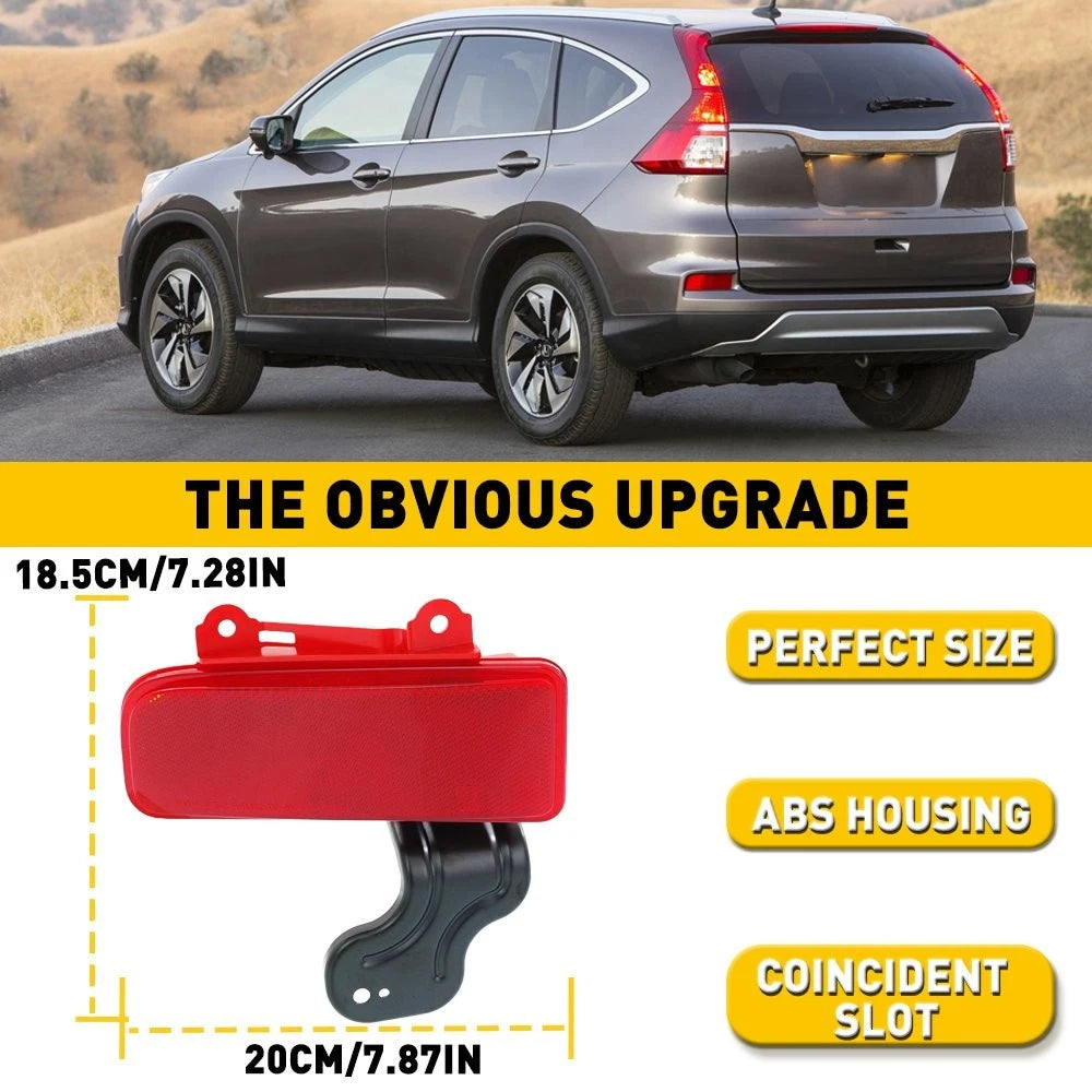 Red Left Rear Bumper Lamp Reflector Case 33555-T1W-A01 for Honda 2015-2016 CRV 6B93BC-57