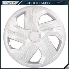 ECCPP 4Pcs 16 inch Wheel Hub Caps For R16 Tires Wheel Rim Covers Snap-On Silver KOEEP