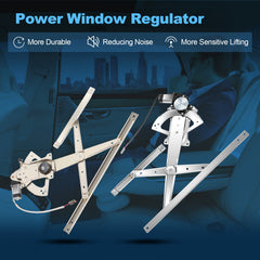For 1991-1994 Mazda Navajo Pair Front Window Regulator with Motor