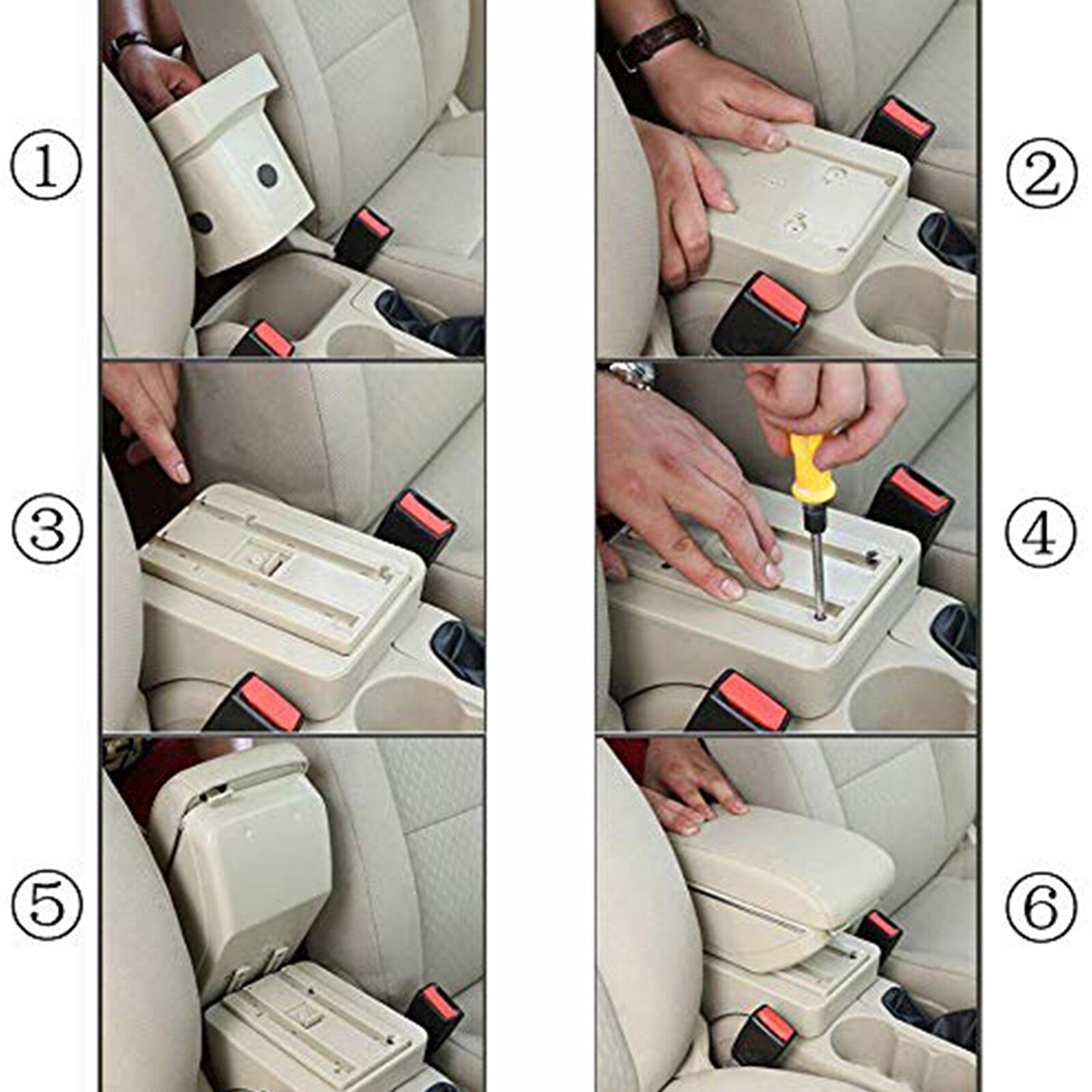 For Mitsubishi Attrage 2015-2019 Center Console Armrest Storage Box with Base US MITSUBISHI