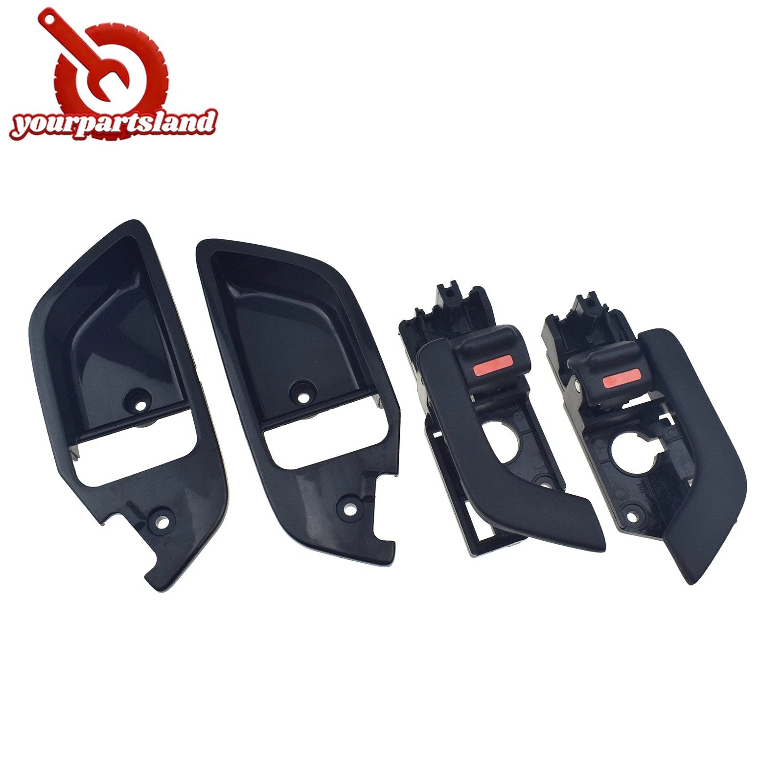4pc Inside Interior Door Handle & Cover Right Left for Hyundai Tiburon 2003-2008 6B93BC-57