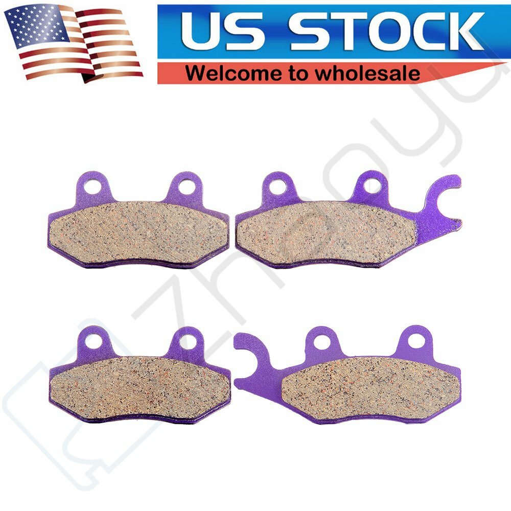 2 Pairs Brake Pads Front For Yamaha YFM700R Raptor 700 2006-2008 Carbon Fiber 6B93BC-57