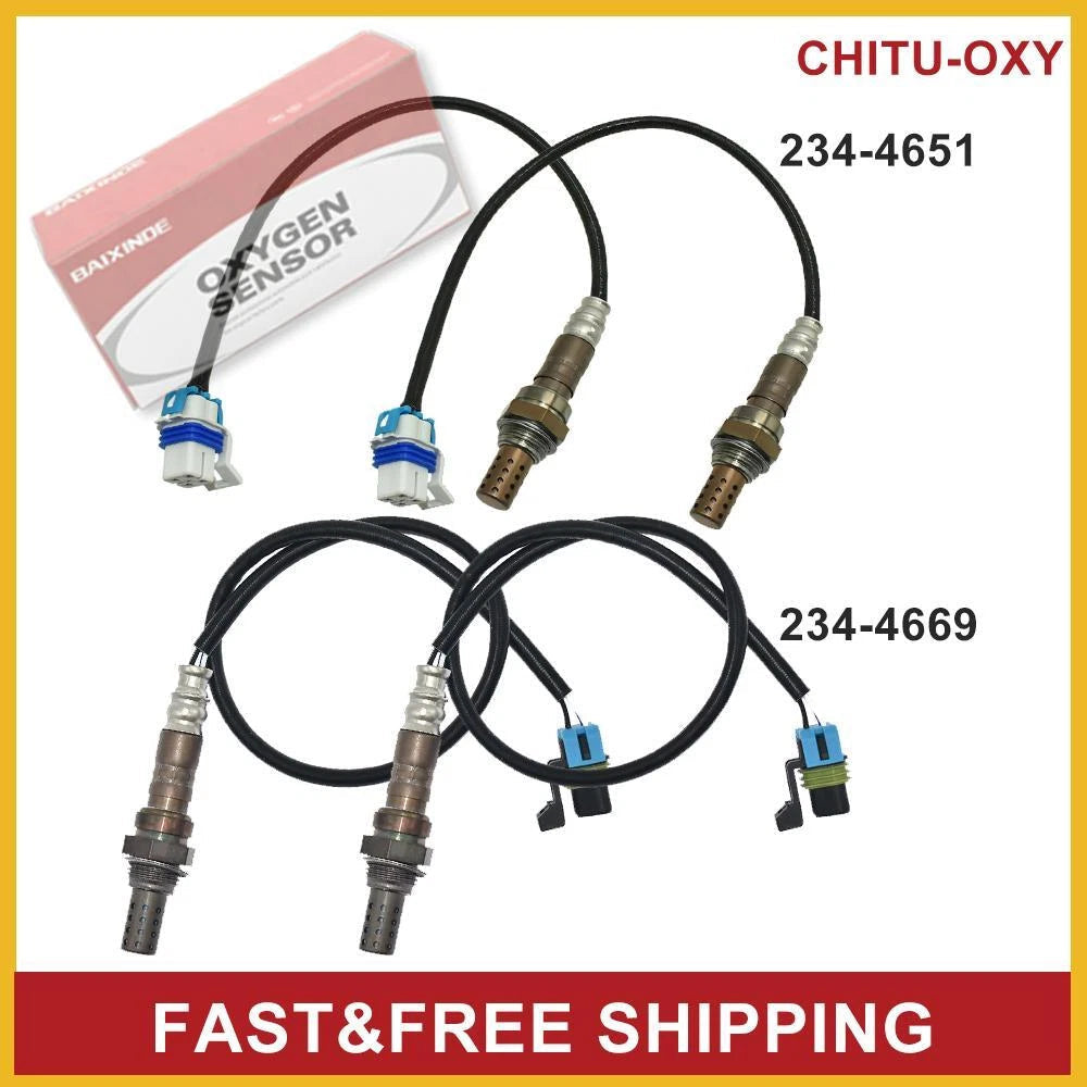 4pcs Oxygen O2 Sensor For GMC Yukon Denali 2003-2006 V8-6.0L 234-4669 SG1066 6B93BC-57