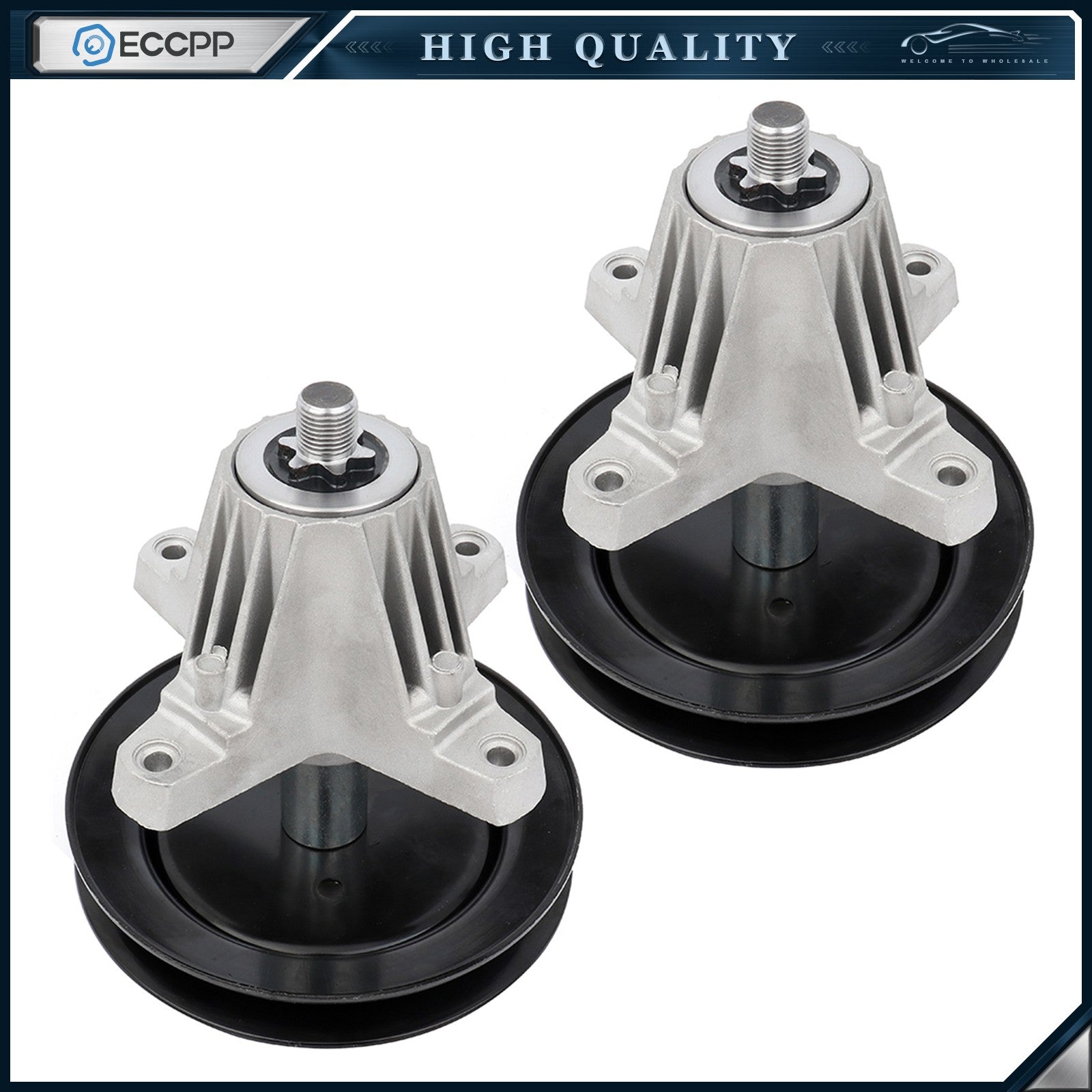 2 Spindle Assembly for Cub Cadet 918-04822 918-04822A 918-04822B 918-04889 6B93BC-57