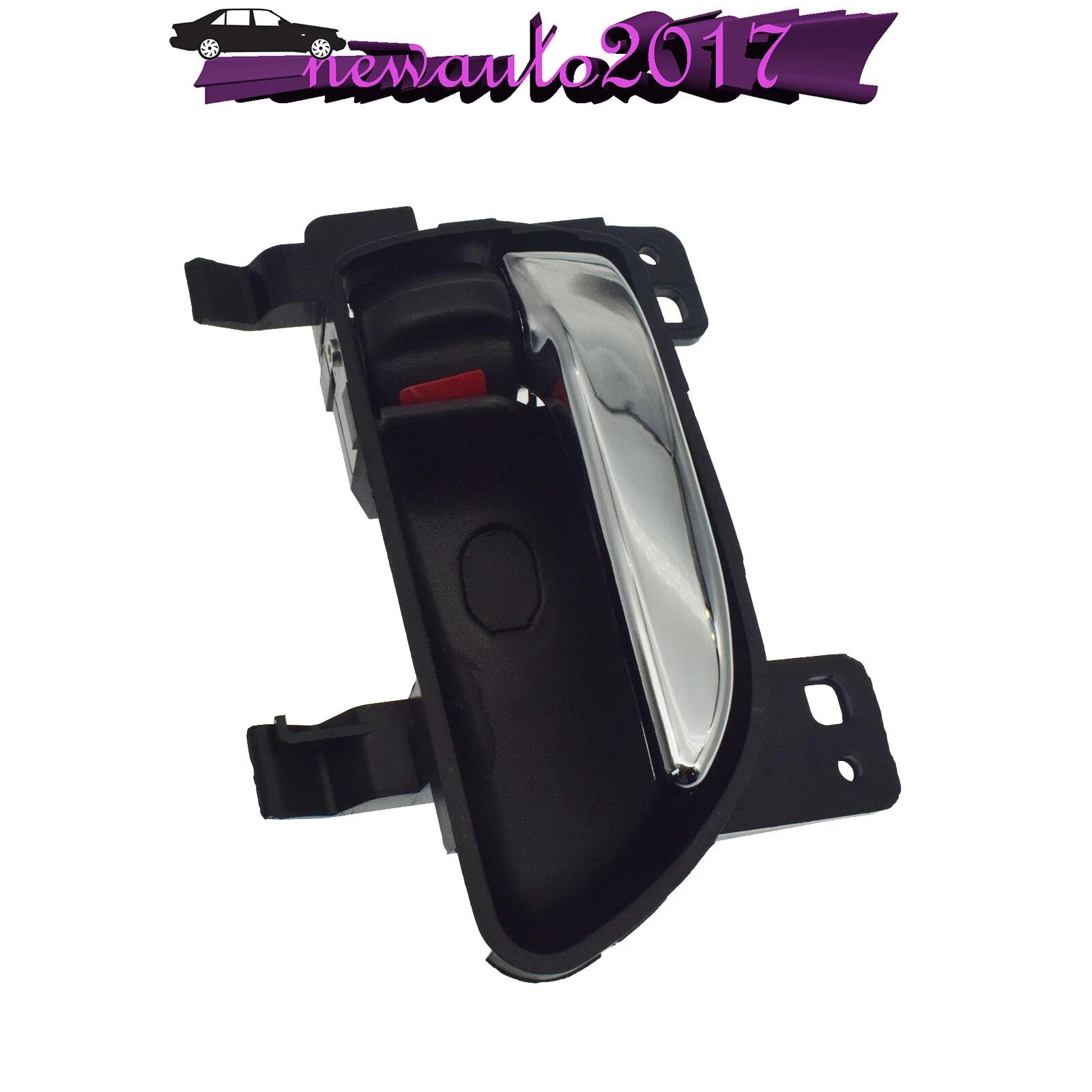 Right Inner Interior Inside Door Handle Black w/ Chrome For Subaru 61051FJ021VH 6B93BC-57