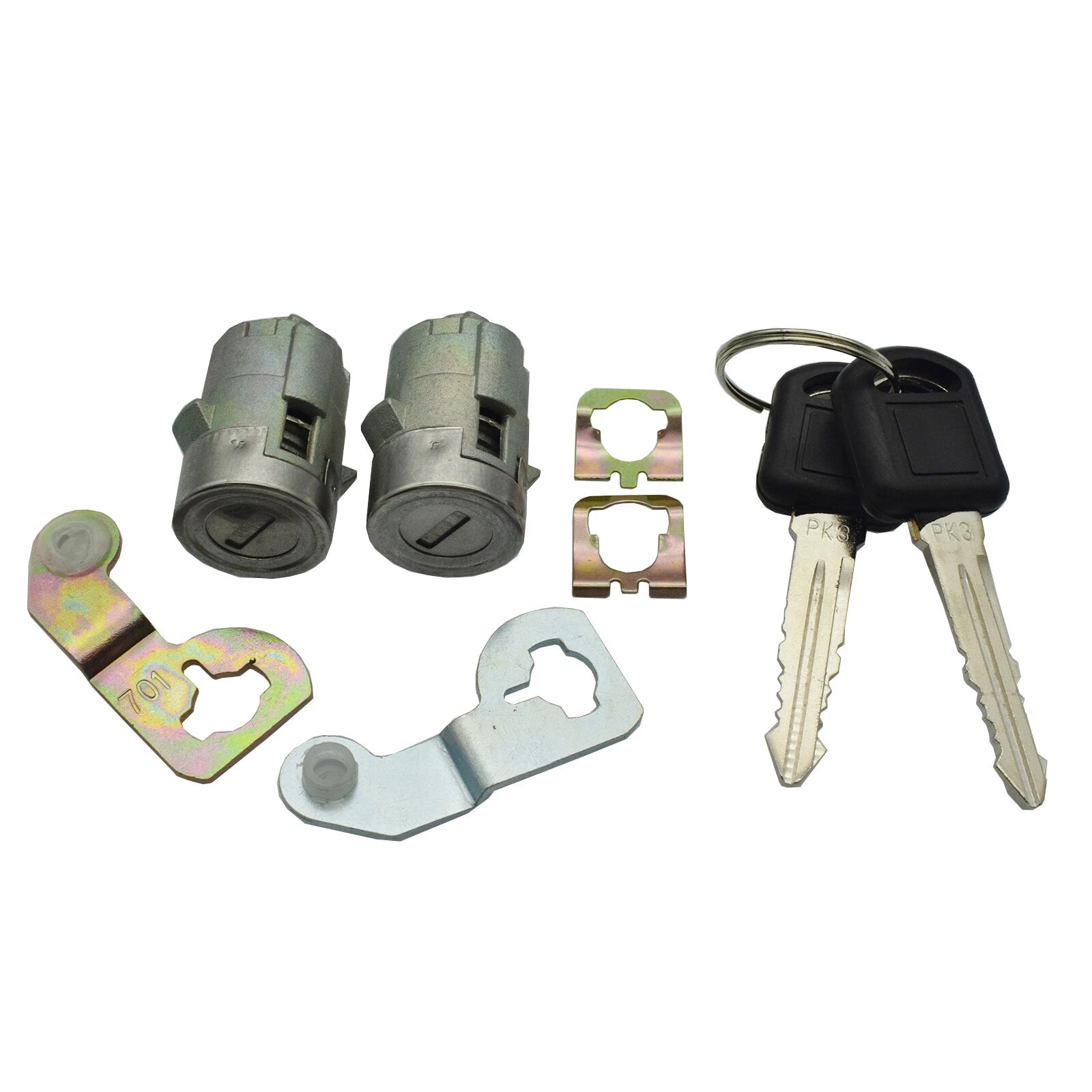 Door Lock Cylinder W/ Keys For GM CHEVY SILVERADO Pontiac Cadillac GMC 15298924 6B93BC-57