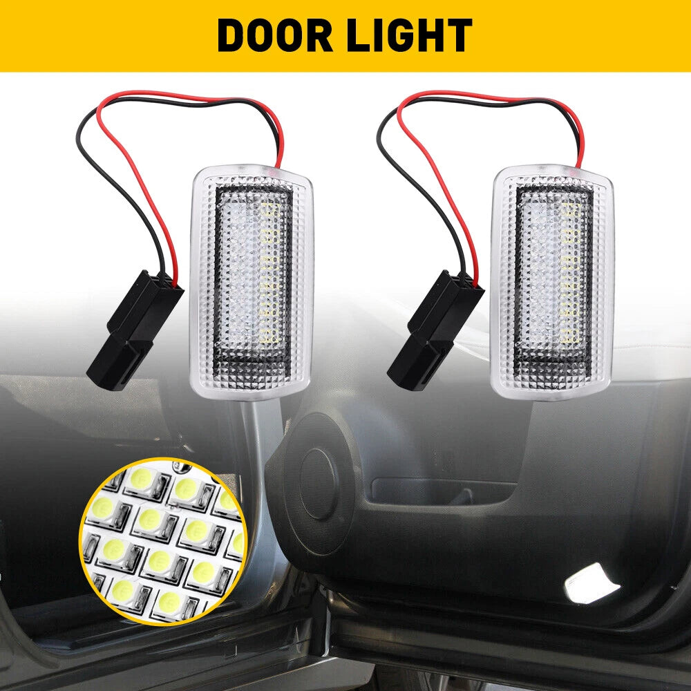 2X LED Door Courtesy Light Lamp White For 2008-2022 Toyota Camry Avalon Sequoia 6B93BC-57