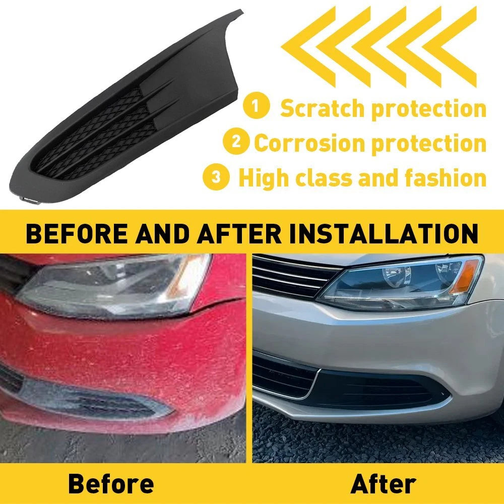 For 2011-2014 Volkswagen Jetta Front Driver Side Bumper Insert Fog Light Cover A 6B93BC-57