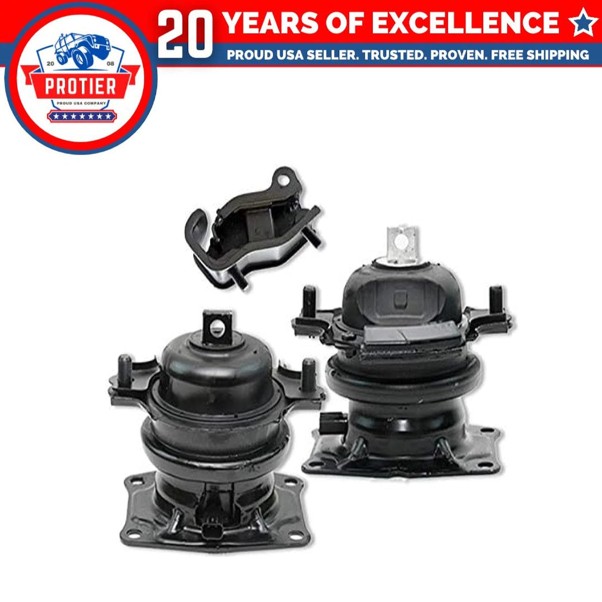 Fits 2005-2006 Honda Odyssey 3.5L i-VTEC AUTO FRT RR Motor & Trans Mount 3pc 6B93BC-57