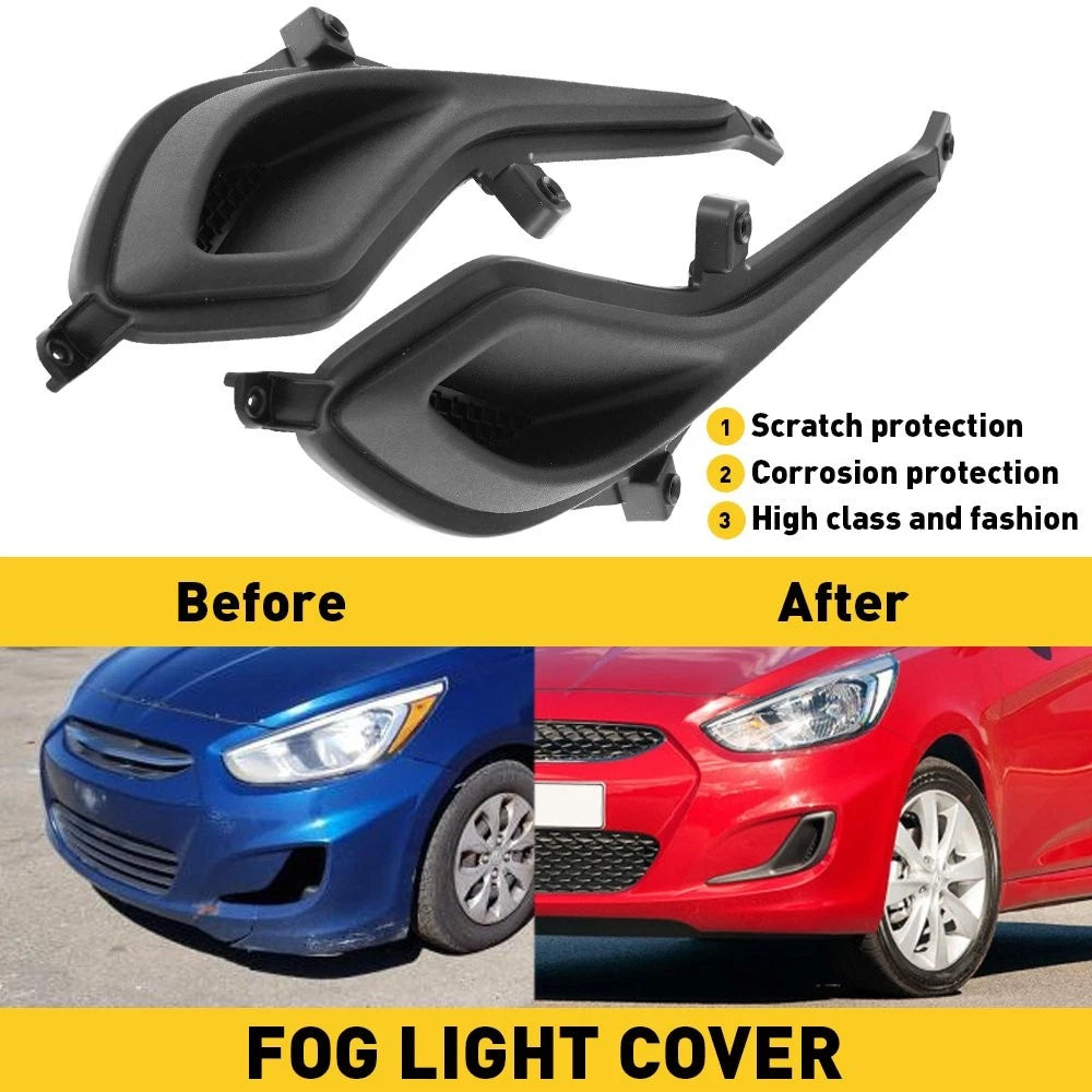 For Hyundai Accent 2012-2017 Left Right Side Front Fog Light Lamp Cover Bezel 6B93BC-57