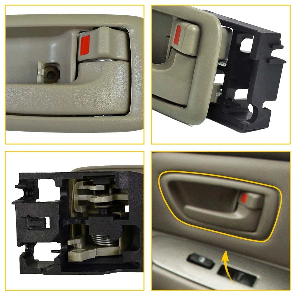 Inside Gray Right Side Door Handle for Sequoia 01-07 04-06 Tundra Crew Cab EOA 6B93BC-57